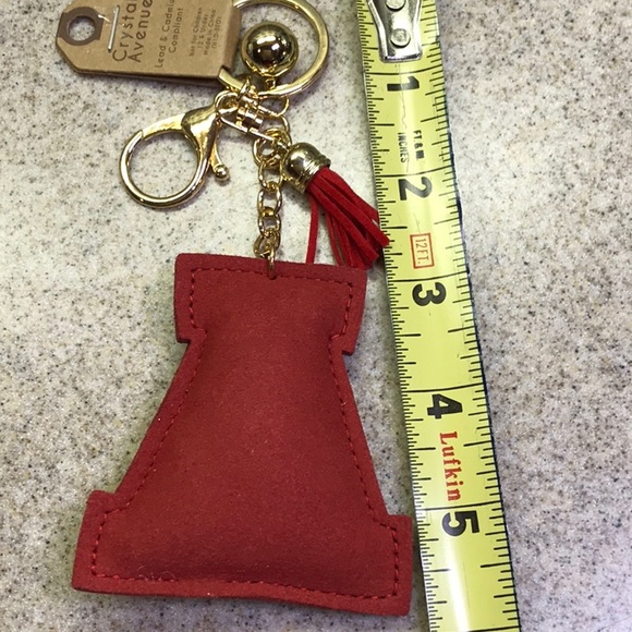 ALABAMA FANS Letter A KeychainGold tone ring/chain - Picture 7 of 7